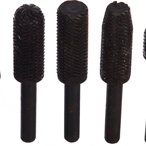 Шарошки стальные по металлу 5шт 36475