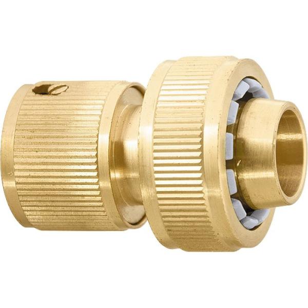 Соединитель латунный, быстросъемный для шланга 3/4 Palisad 66260