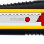 Нож 9 мм, с автостопом HERCULES-9, сегмент. лезвия ,STAYER 0903