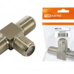 Соединитель кабеля тройник гнезда F TDM  SQ1809-0017