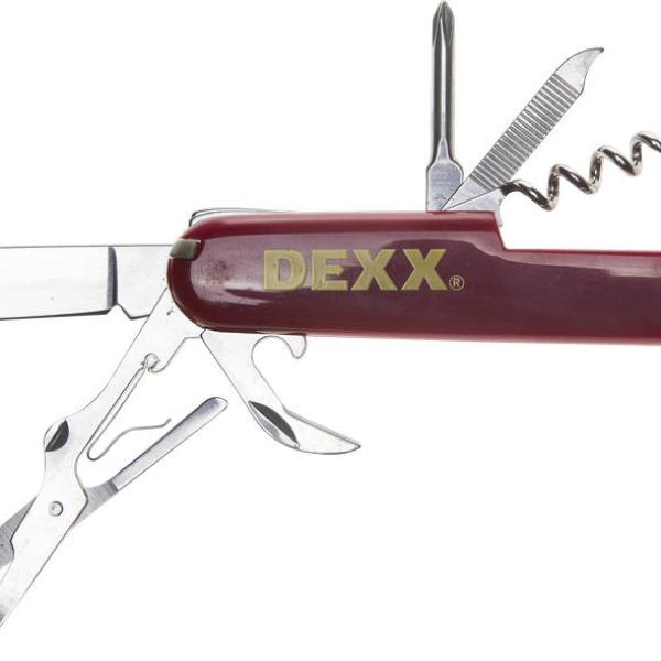 Нож DEXX складной многофункциональный, пластиковая рукоятка, 10 функций