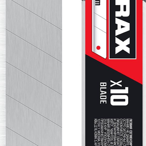 Лезвия 18 мм, сегментированные, 10 шт, в боксе, MIRAX MX-18 0914-S10