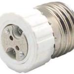 Переходник с цоколя E27 на MR16 Белый Ecola A7G16WEAY