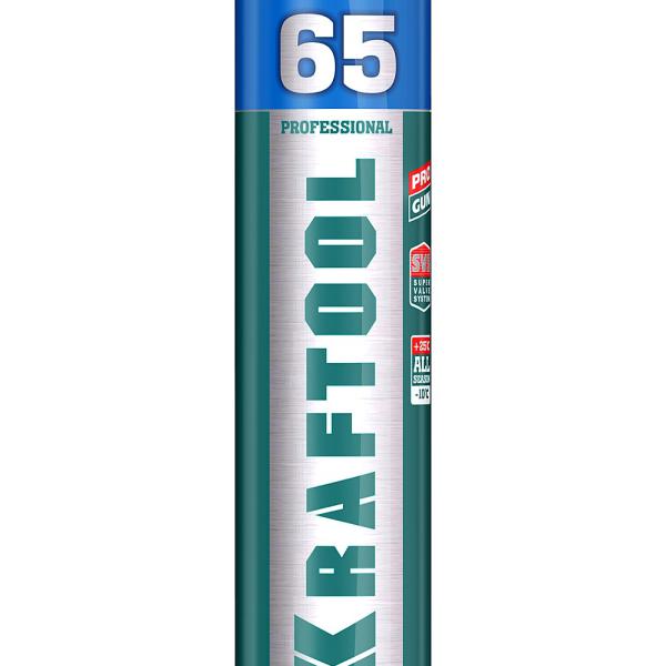 Пена монтажная, пистолетная, всесезонная,850мл, PRO 65 SVS, KRAFTOOL 41184