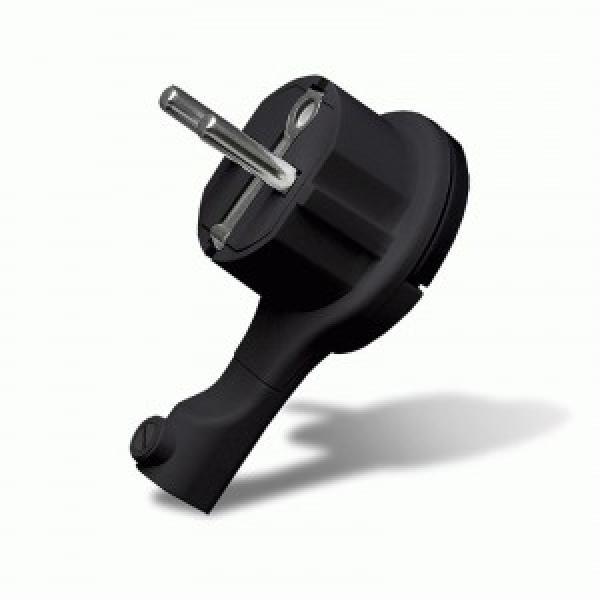 Вилка-невидимка 16А 250В ,16А 250В (АБС-пластик, прямая, плоская 95х7мм, черная) UNIVersal 509969