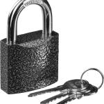 Замок 50мм навесной, металлический корпус, закаленная дужка, STAYER "STANDARD" 37160-50