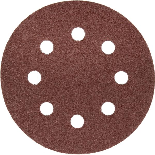 Круг 125 мм Р 60 шлифовальный на липкой основе с отверстиями ЗУБР "МАСТЕР"  35562-125-060